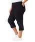 Фото #3 товара Plus Size Shape-Effect High-Rise Capri Jeans