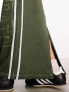 COLLUSION sporty stripe maxi skirt in khaki 34 - фото #5