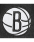 ფოტო #5 პროდუქტის Women's Black Brooklyn Nets Patch Denim Button-Up Jacket