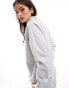 Фото #3 товара Pieces half zip sweat co-ord in light grey melange