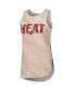 Фото #3 товара Women's White Miami Heat Sunray Tank Top