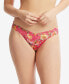 Фото #1 товара Printed Signature Lace Low Rise Thong Underwear