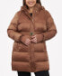 Фото #1 товара Women's Plus Size Hooded Belted Puffer Coat