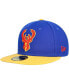 Men's Blue Milwaukee Bucks Side Patch 59FIFTY Fitted Hat