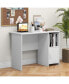 Modern Computer Desk with Cabinet-White Белый, 19 - фото #5