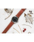 ფოტო #7 პროდუქტის Men's Swiss Automatic Khaki Field Brown Leather Strap Watch 42mm H70555533
