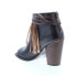 Фото #6 товара Bed Stu Olivia F386008 Womens Brown Leather Zipper Strap Heels Shoes 8