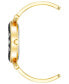 ფოტო #2 პროდუქტის Women's Three-Hand Quartz Gold-Tone Alloy with Black Enamel Bracelet Watch, 24mm