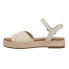 Фото #6 товара TOMS Abby Platform Espadrille Womens Off White Casual Sandals 10020768T-101