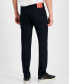 Фото #6 товара Men's Slim-Fit Black Jeans