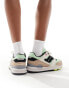 Saucony Originals Courageuos trainers in light green and tan