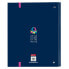 SAFTA Benetton Hearts A4 4 Rings Binder 120 Sheets Folder