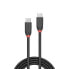Фото #4 товара Lindy 1m USB 3.2 Type C Cable 3A - Black Line - 1 m - USB C - USB C - USB 3.2 Gen 1 (3.1 Gen 1) - 10000 Mbit/s - Black