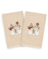 Фото #2 товара Christmas Snow Family 100% Turkish Cotton 2-Pc. Hand Towel Set