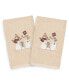 Christmas Snow Family 100% Turkish Cotton 2-Pc. Hand Towel Set