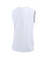 ფოტო #2 პროდუქტის Women's White Miami Dolphins Studio Gym Tank Top