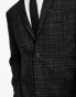 Фото #4 товара ASOS DESIGN slim suit jacket in crosshatch in black
