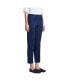 Women's Mid Rise Pull On Chino Crop Pants