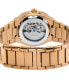 ფოტო #3 პროდუქტის Men's Potente Automatic Ion Plating Rose Stainless Steel Bracelet Watch 40mm