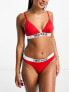 Tommy Jeans archive brazilian bikini bottom in red