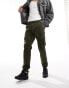 Tommy Jeans Ethan cargo pants in dark khaki Mattes Grün, W30 L34 - фото #4