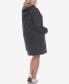 ფოტო #6 პროდუქტის Plus Size Hoodie Sweatshirt Dress