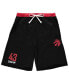 ფოტო #1 პროდუქტის Men's Pascal Siakam Black, Red Toronto Raptors Big and Tall French Terry Name and Number Shorts