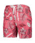 Men's Cardinal Arkansas Razorbacks Vintage-Inspired Floral Swim Trunks