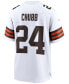 Фото #4 товара Men's Nick Chubb White Cleveland Browns Game Jersey