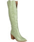 Women's Therese Wide Calf Block Heel Knee High Dress Boots