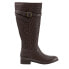 Фото #1 товара Trotters Lyra T1658-273 Womens Brown Narrow Leather Zipper Knee High Boots 7