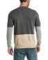 Loft 604 Colorblocked Wool Crewneck Sweater Men's