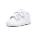 Фото #2 товара Puma Smash 3.0 Butterfly Slip On Toddler Girls White Sneakers Casual Shoes 3948