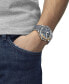 Фото #5 товара Часы Tissot men's Swiss Chronograph Seastar 1000Gray Textile Strap Watch 46mm