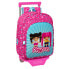Фото #1 товара Школьный рюкзак с колесиками Pinypon Синий Розовый 26 x 34 x 11 cm