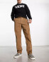 Vans baggy chinos in khaki with elasticated waist