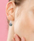 ფოტო #4 პროდუქტის Cultured Tahitian Pearl (9-10mm) & Diamond (1/8 ct. t.w.) Drop Earrings in 14k White Gold