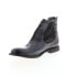 Фото #4 товара Bed Stu Baylene F321148 Womens Black Leather Zipper Ankle & Booties Boots 8.5