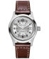 Фото #1 товара Наручные часы American Exchange Men's Quartz Dial Brown Leather Strap Watch, 48mm