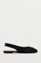 Satin ballet flats with bow detail