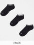 Фото #2 товара Jordan 3 pack ankle socks in black