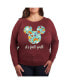 ფოტო #1 პროდუქტის Plus Size Disney Fall Yall Graphic Pullover T-shirt