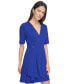 ფოტო #3 პროდუქტის Petite V-Neck Scuba-Crepe Dress