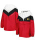 ფოტო #4 პროდუქტის Women's Black, Red Chicago Blackhawks Staci Half-Zip Windbreaker Jacket