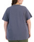 ფოტო #2 პროდუქტის Trendy Plus Size AC/DC Graphic T-Shirt
