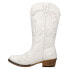 Roper Aster Embroidered Snip Toe Cowboy Womens White Casual Boots 09-021-0191-3 8.5 - фото #3