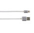 Фото #1 товара SKROSS Charge'n Sync - Steel Line - 1 m - Lightning - USB A - Silver - Straight - Straight