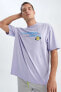 Фото #4 товара Футболка мужская Defacto Los Angeles Lakers Oversize Fit 100% Хлопок