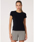 ფოტო #1 პროდუქტის Women's Rebody Essentials Fitted Short Sleeve Top For Women