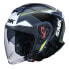 SMK GTJ Tourer open face helmet Grey / White / Yellow, S - фото #2